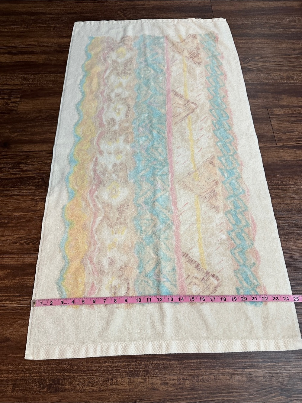Vintage Croscill 5 Pc Pastel Southwestern Cotton Towel Set 90s - Picture 9 of 10